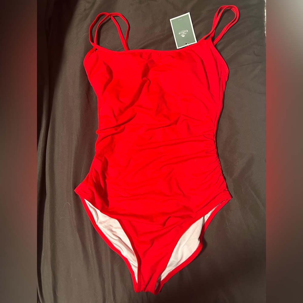Vibrant Red One-Piece Swimsuit